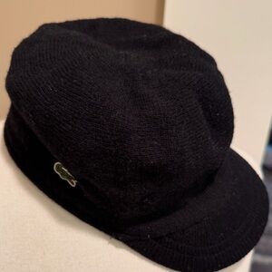 Authentic Devantlay era Lacoste Black Knit Cap 3